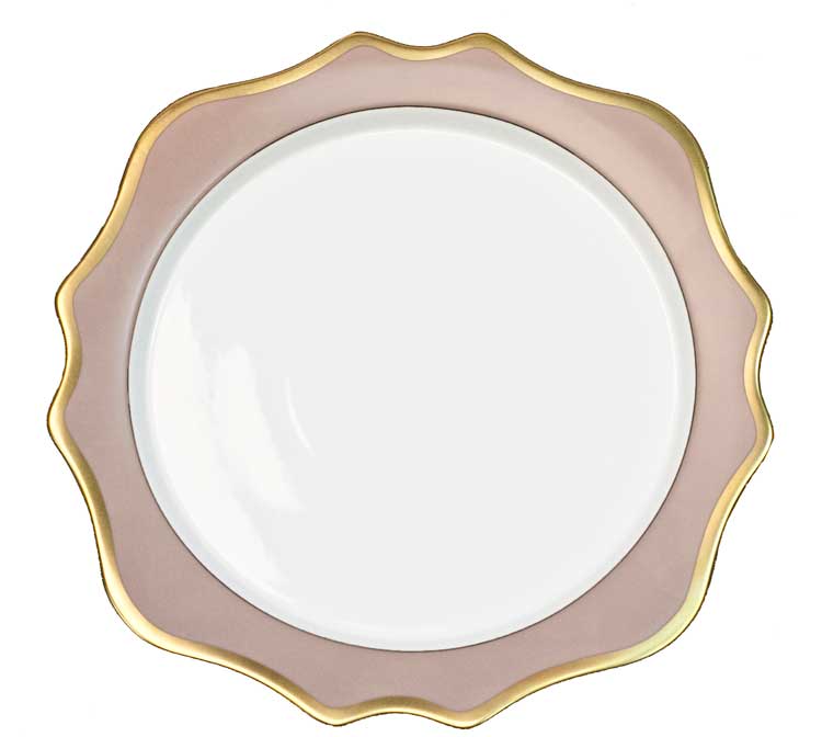 Anna Weatherley Anna's Palette Dusty Rose Charger - Charles Mayer