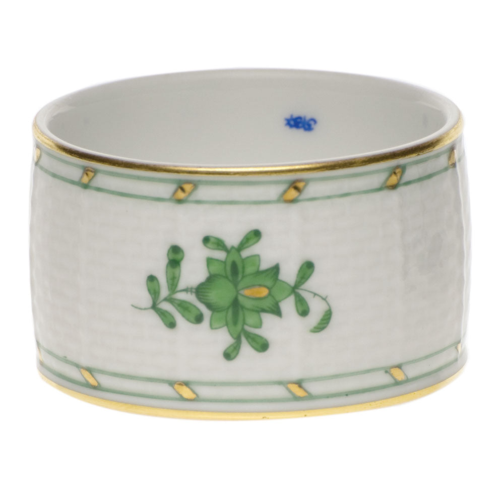 Herend Chinese Bouquet Green Napkin Ring - Charles Mayer