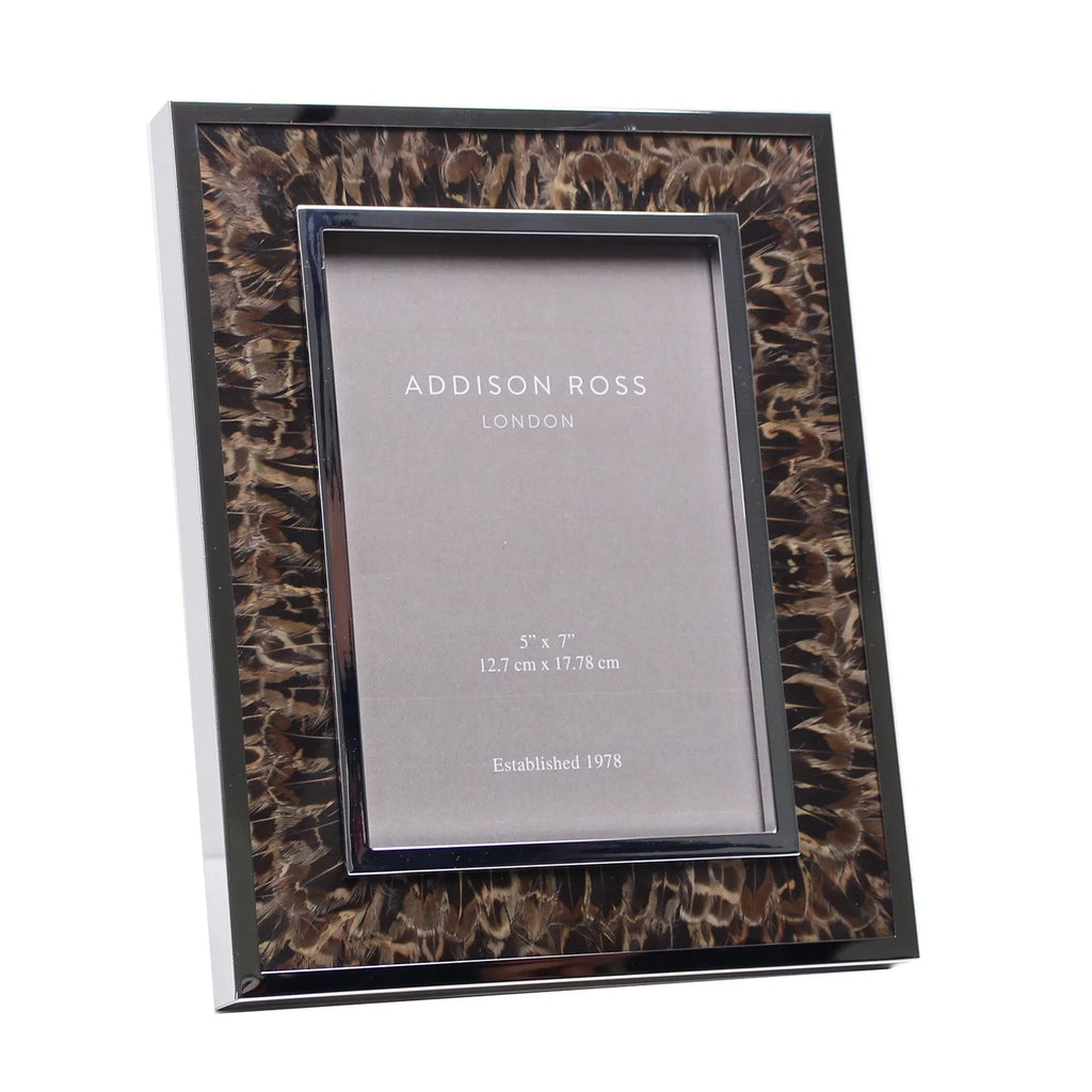 Addison Ross Pheasant Brown & Silver Frame, 5*7 - Charles Mayer