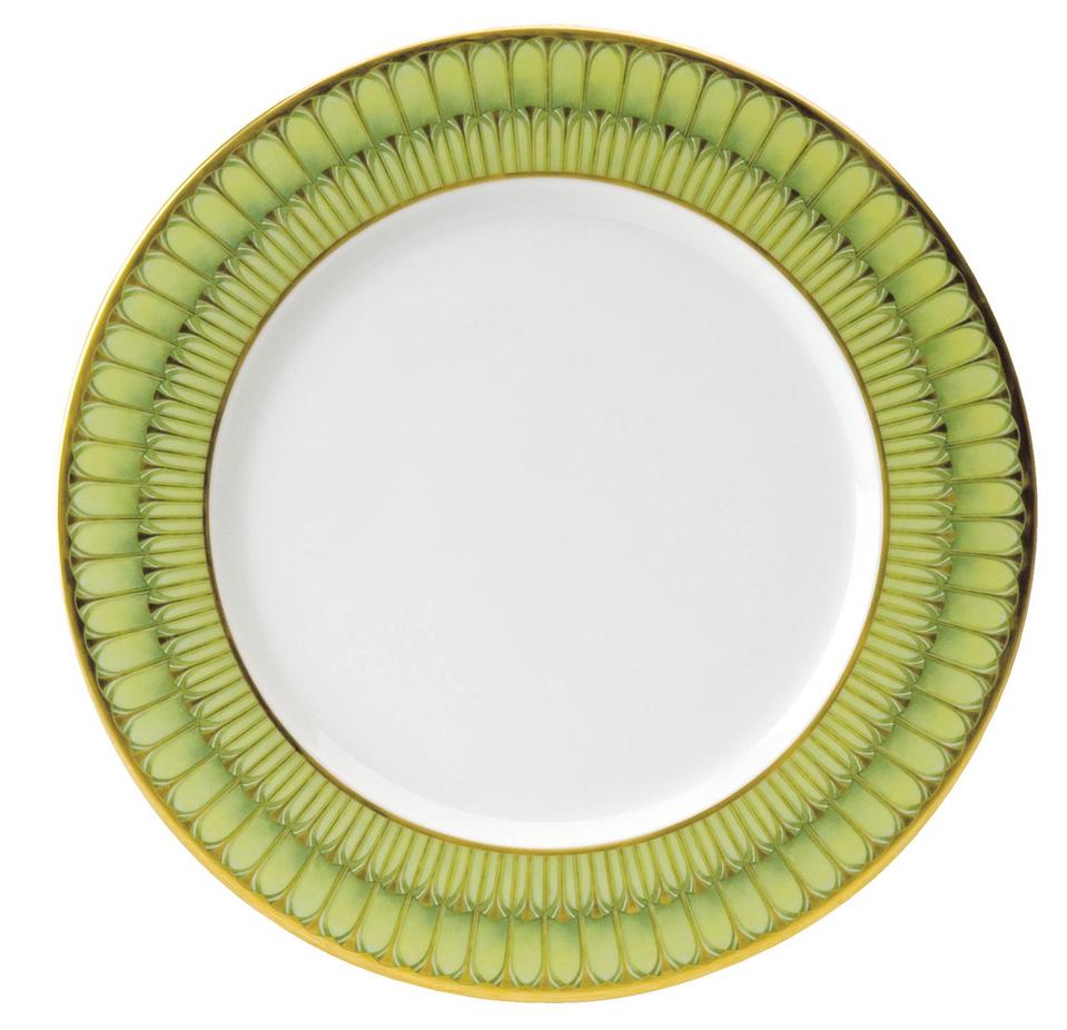 Deshoulieres Arcades Green Dinner Plate - Charles Mayer