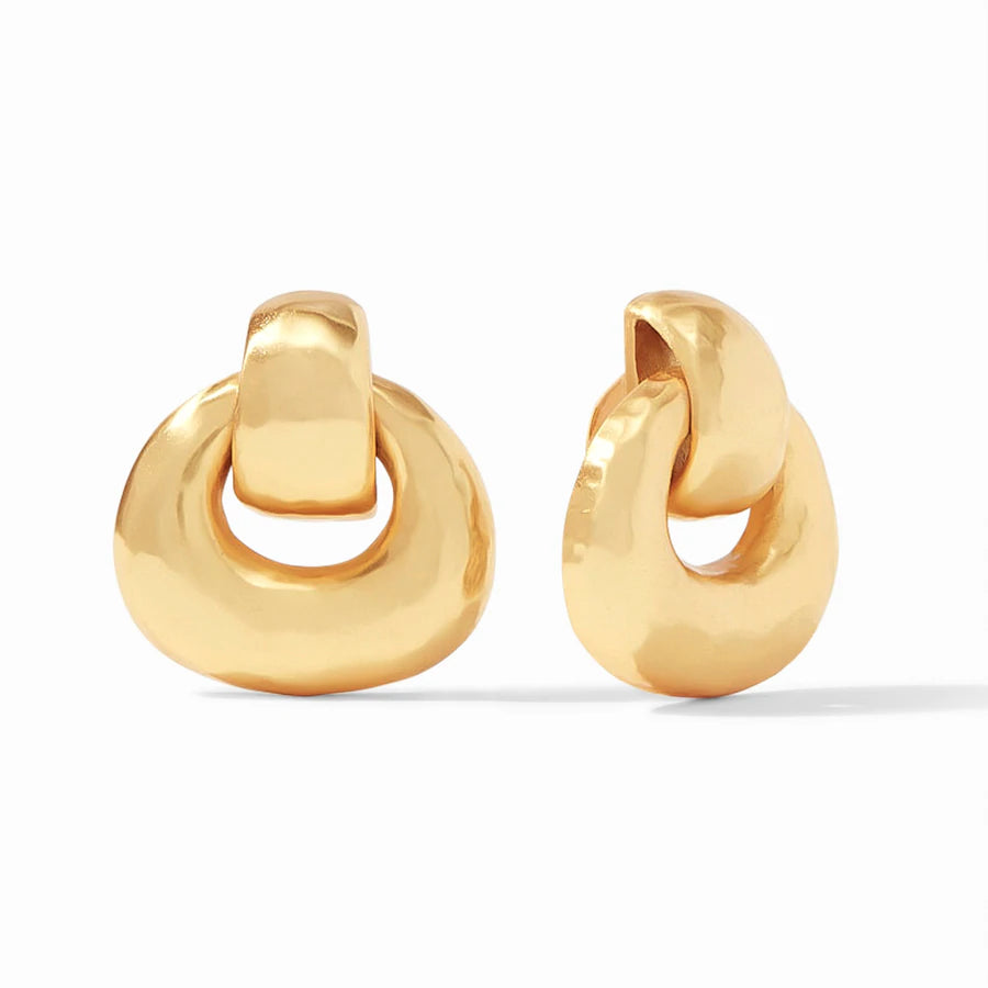 Julie Vos Avalon Doorknocker Clip On Earrings - Charles Mayer