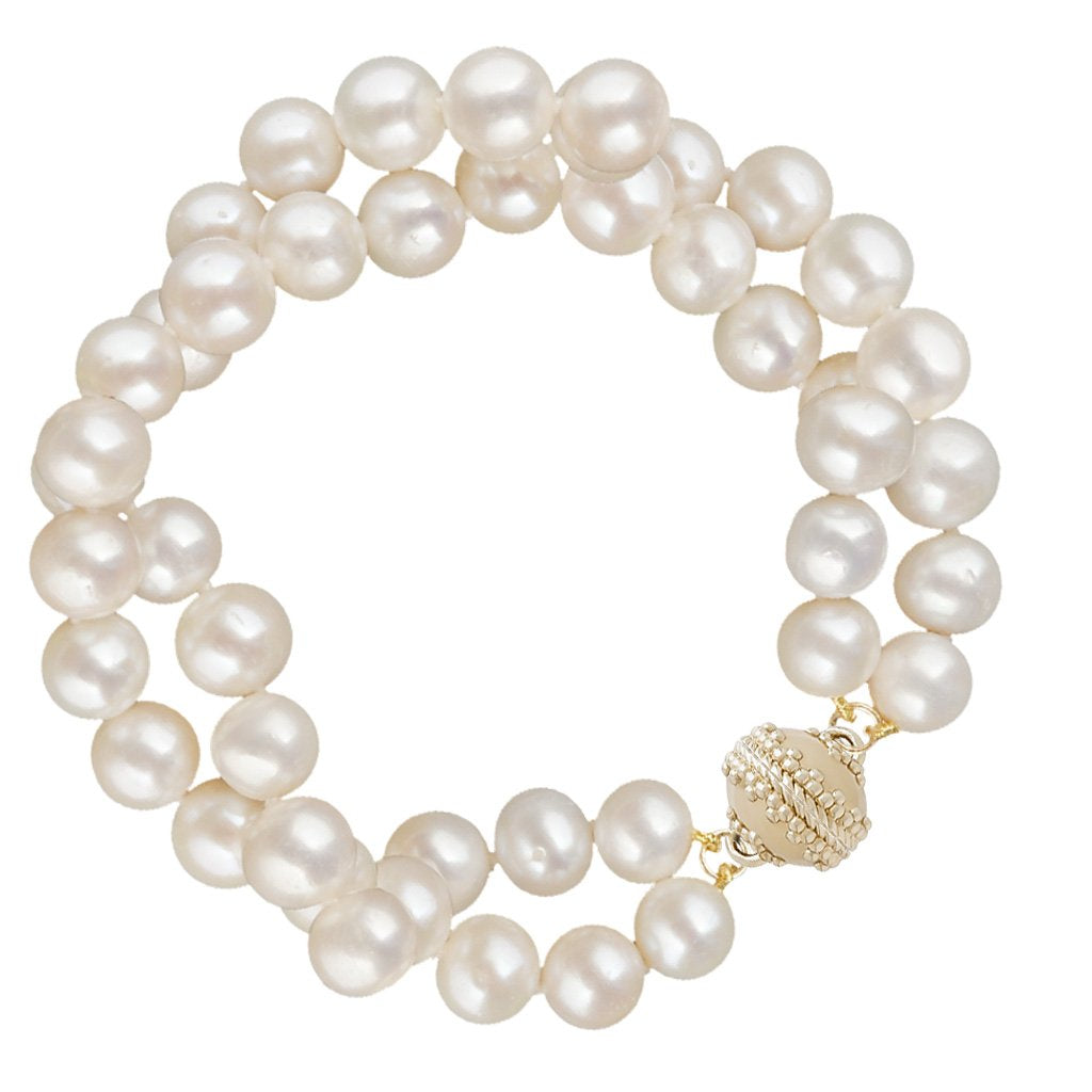 Clara Williams Duet Pearl Bracelet - Charles Mayer