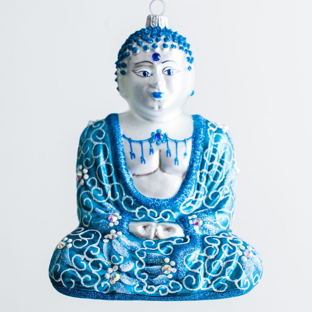 Thomas Glenn Teal Buddha Ornament - Charles Mayer