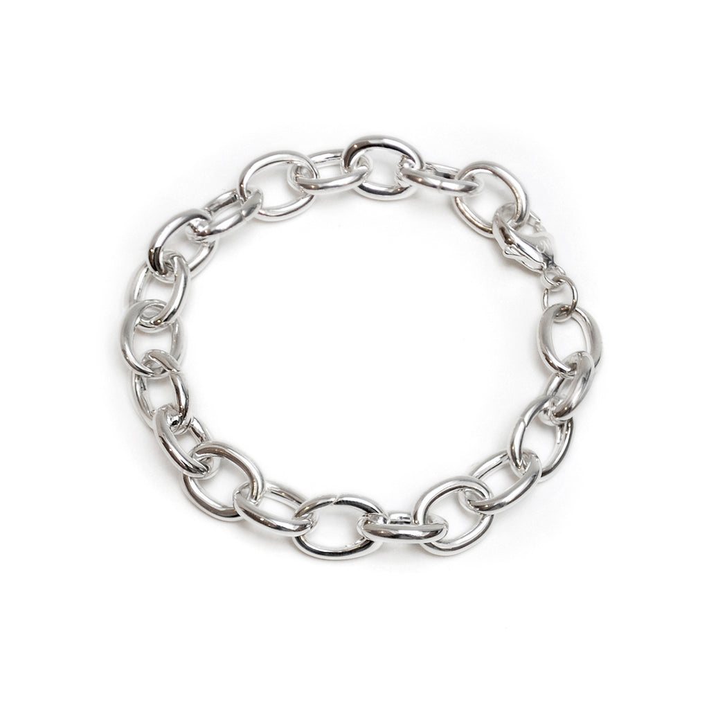 Monica Rich Kosann Sterling Silver Build Your Own Large Link 7.5" Bracelet - Charles Mayer