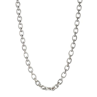 Monica Rich Kosann Sterling Silver "Audrey" Charm Necklace with 5 Charm Stations - Charles Mayer