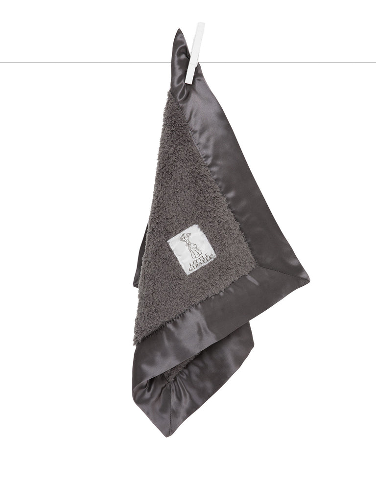 Little Giraffe Chenille Charcoal Blankie - Charles Mayer