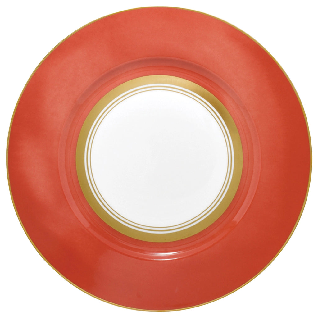 Raynaud Cristobal Coral Wide Band American Dinner Plate - Charles Mayer