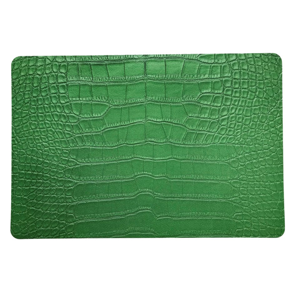 Nicolette Mayer Weatherly Green Crocodile Pebble Placemat - Charles Mayer
