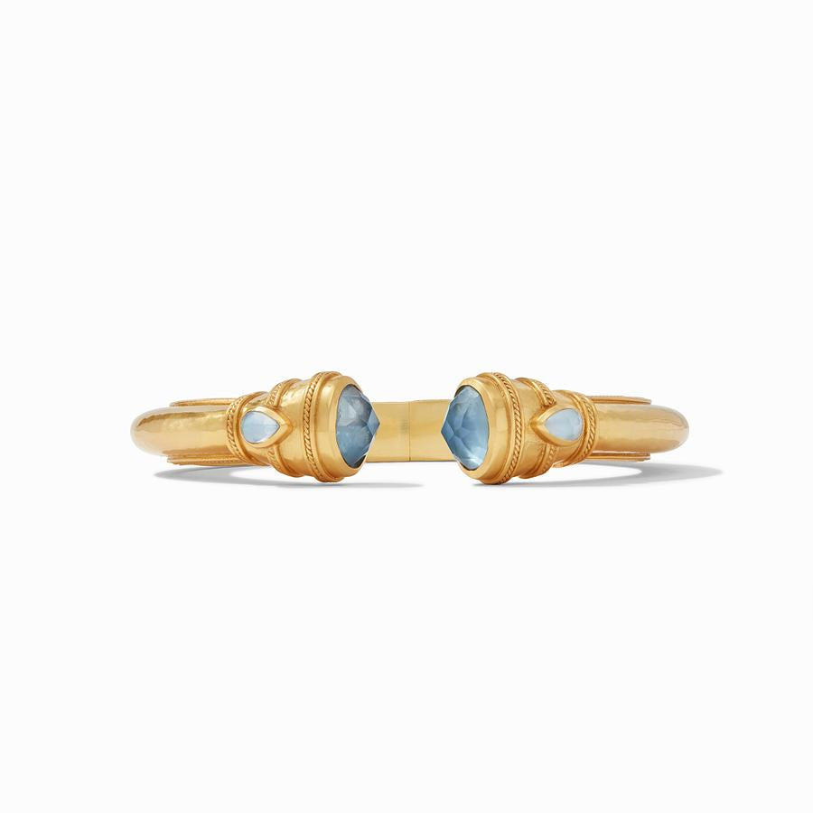 Julie Vos Cannes Demi Hinge Chalcedony Blue Cuff - Charles Mayer