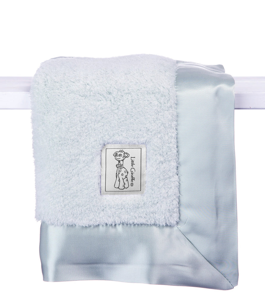 Little Giraffe Chenille Blue Blanky - Charles Mayer