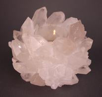 Kathryn Mccoy Tealight Holder, Clear Quartz - Charles Mayer