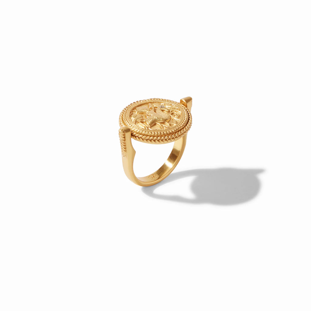 Julie Vos Coin Revolving Ring, Mother Of Pearl, Size 8 - Charles Mayer
