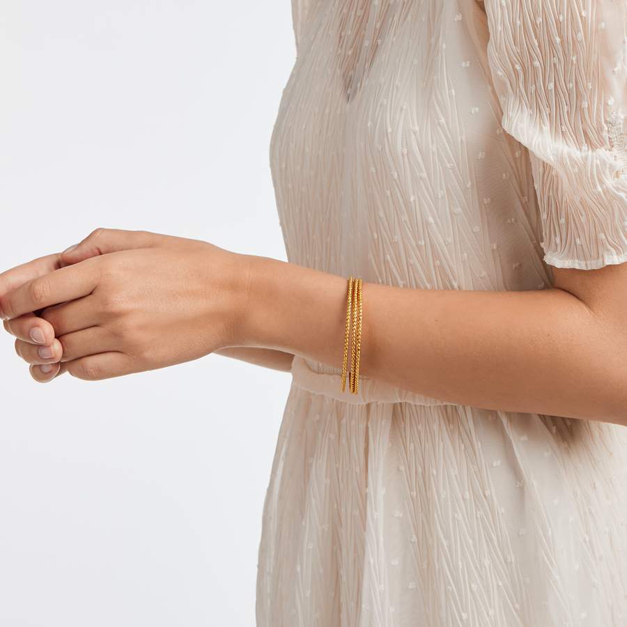 Julie Vos Colette Bead Bangle, Medium - Charles Mayer