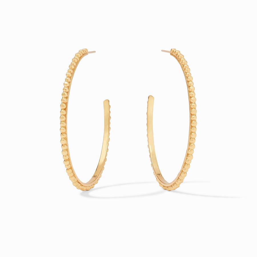 Julie Vos Colette Bead Hoop Earrings, Extra Large - Charles Mayer