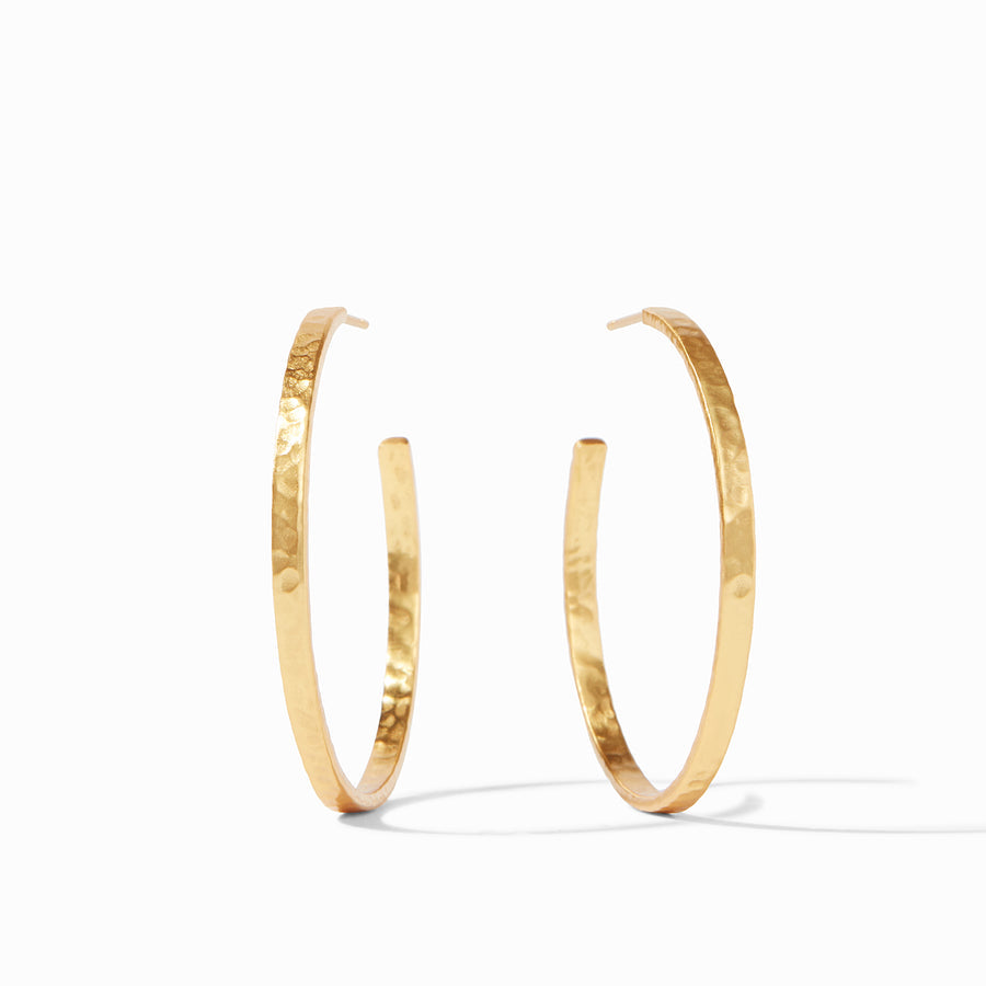 Julie Vos Crescent Large Hoop Earrings - Charles Mayer