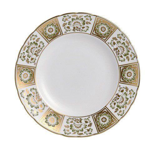 Royal Crown Derby Derby Panel Green Dinner Plate - Charles Mayer