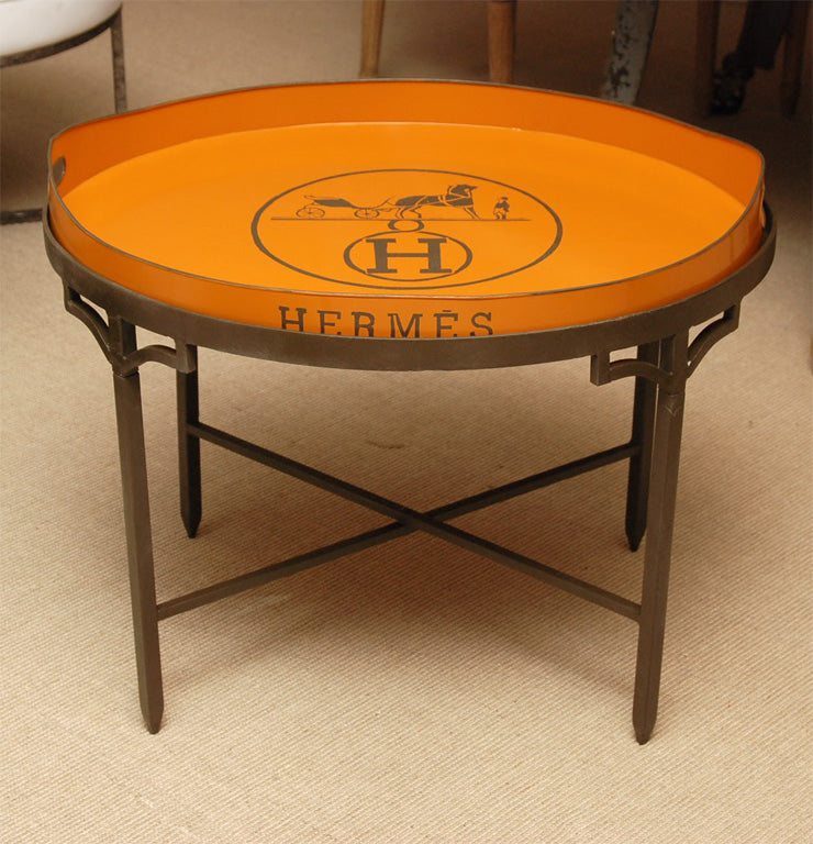 Jm Piers Orange H Tray with Stand - Charles Mayer