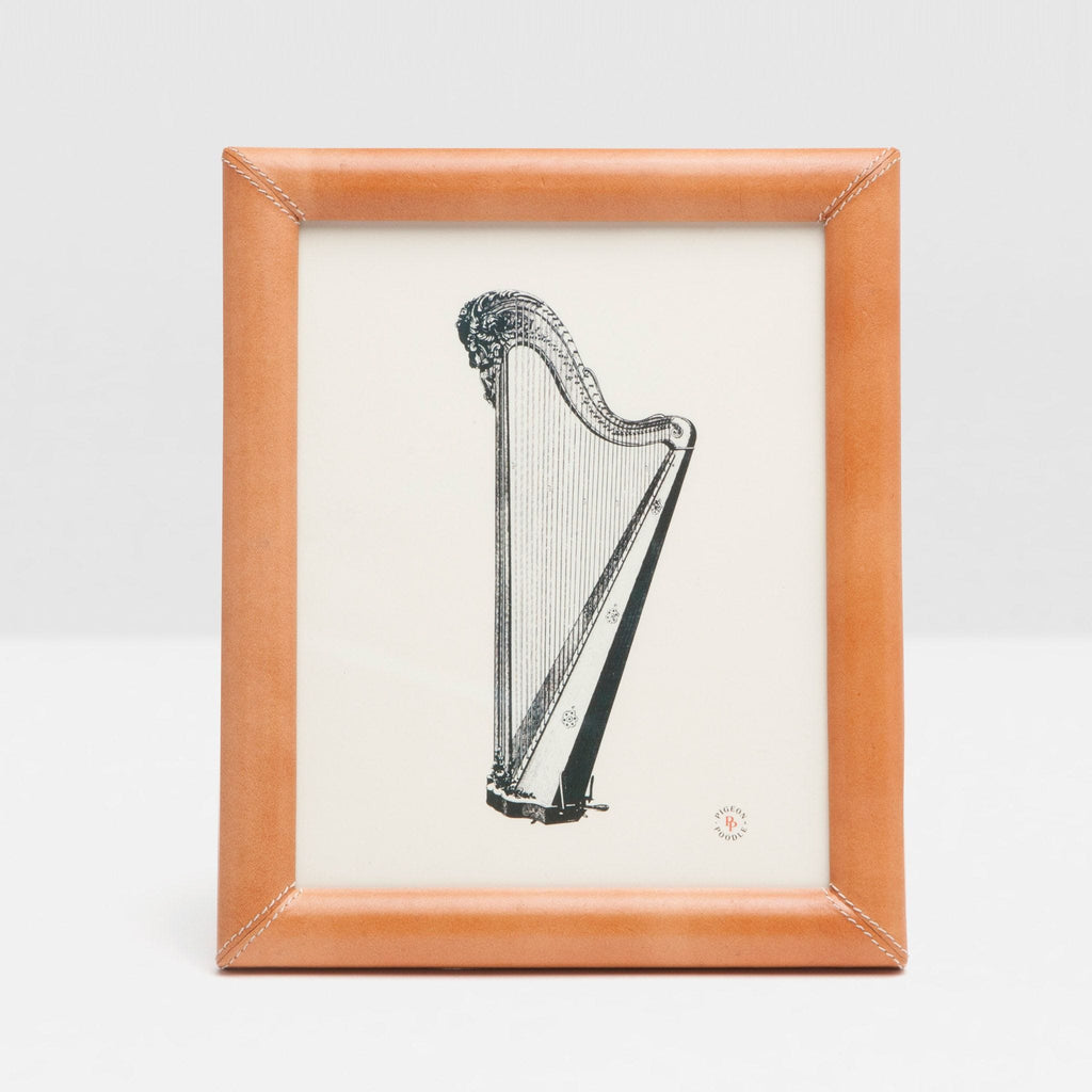 Pigeon And Poodle Eton 8*10 Aged Carmel Leather Frame - Charles Mayer