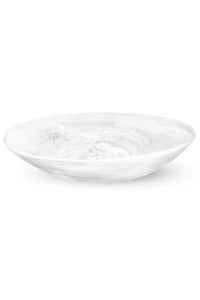 Nashi Home Resin White Swirl Everyday Large Bowl - Charles Mayer