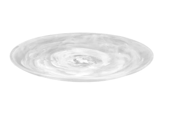 Nashi Home Resin White Swirl Everyday Platter - Charles Mayer