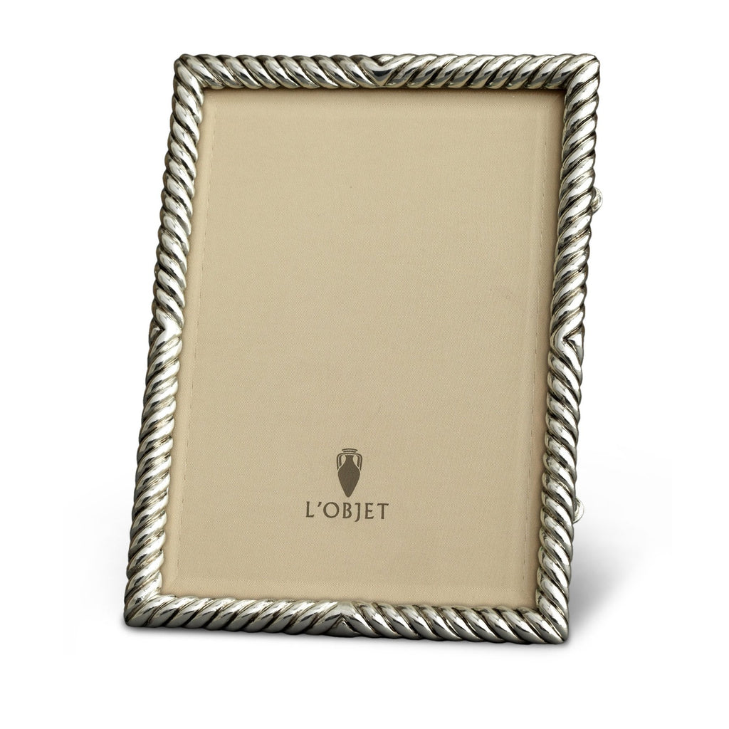 L'Objet Deco Twist Platinum 5*7 Frame - Charles Mayer