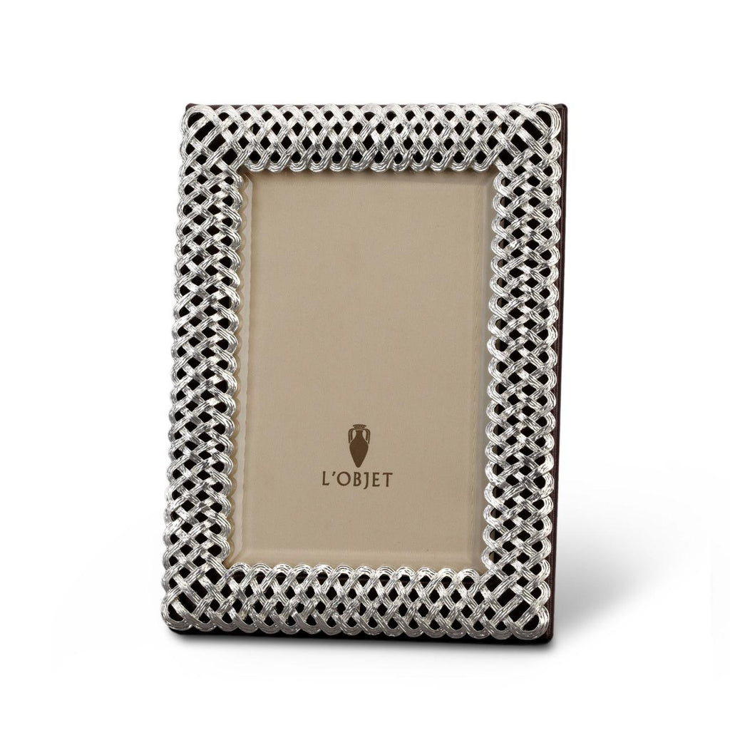 L'Objet Braid Platinum 5*7 Frame - Charles Mayer