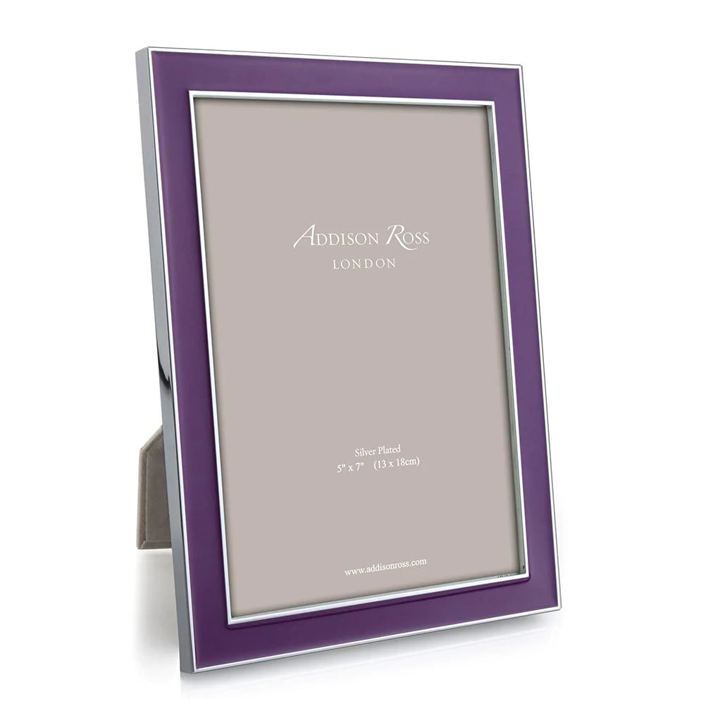 Addison Ross Purple & Silver Enamel 5*7 Frame - Charles Mayer