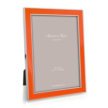 Addison Ross Orange Enamel Silver Trim Frame, 4*6 - Charles Mayer