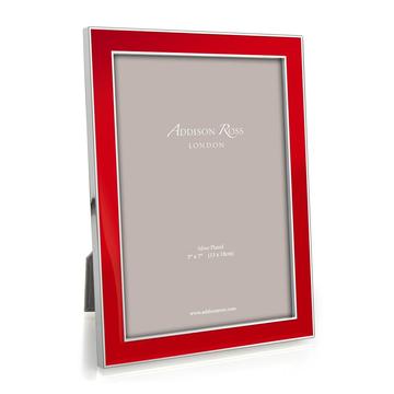 Addison Ross Red Enamel Silver Trim Frame, 4*6 - Charles Mayer