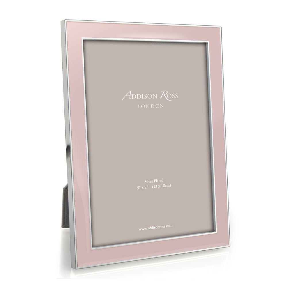 Addison Ross Light Enamel Pink & Silver Frame, 5*7 - Charles Mayer