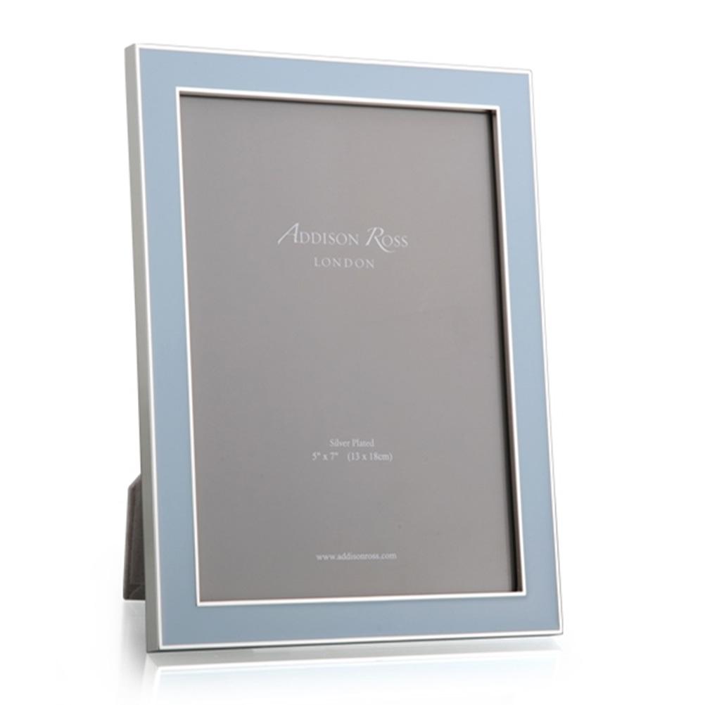 Addison Ross Powder Blue Enamel & Silver 5*7 Frame - Charles Mayer