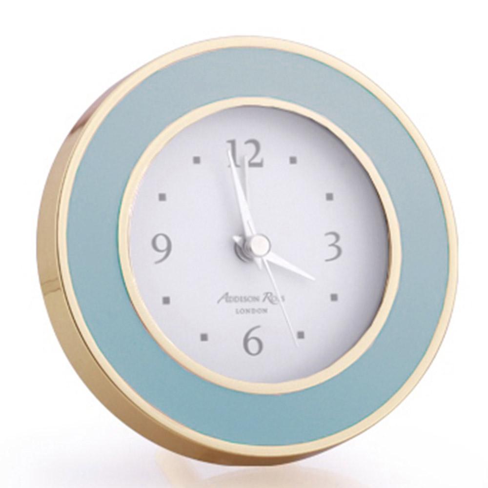 Addison Ross Pastel Blue/Gold Round Clock - Charles Mayer