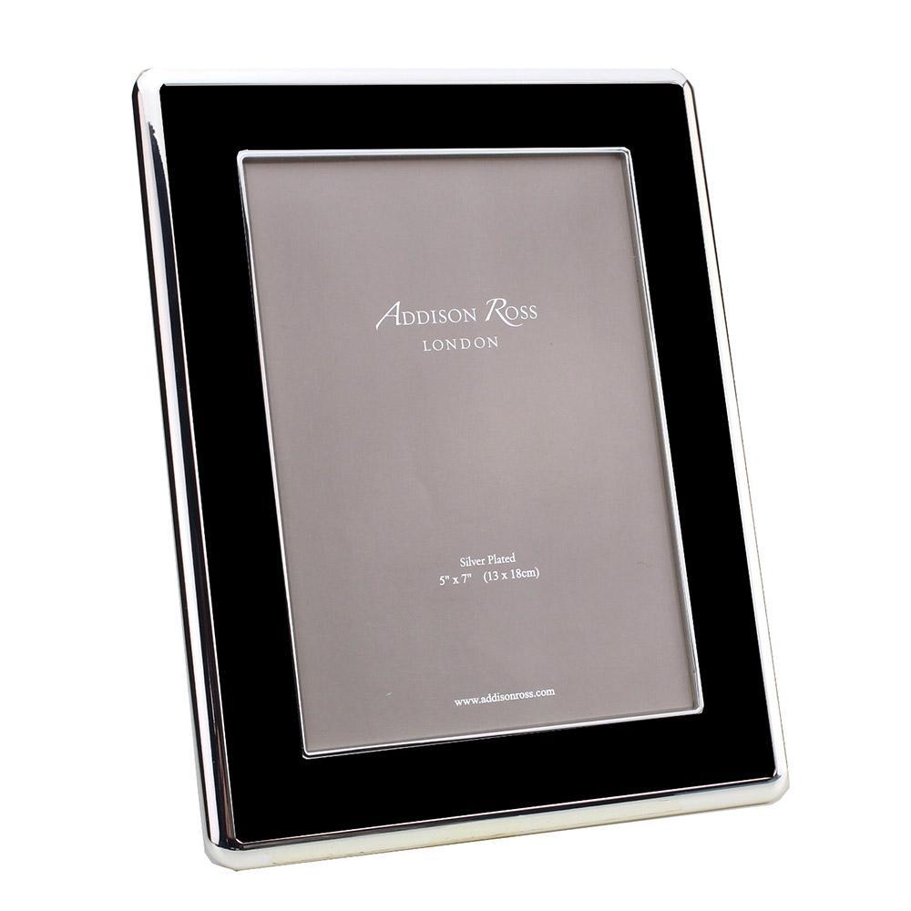 Addison Ross Black Enamel & Silver 5*7 Frame - Charles Mayer