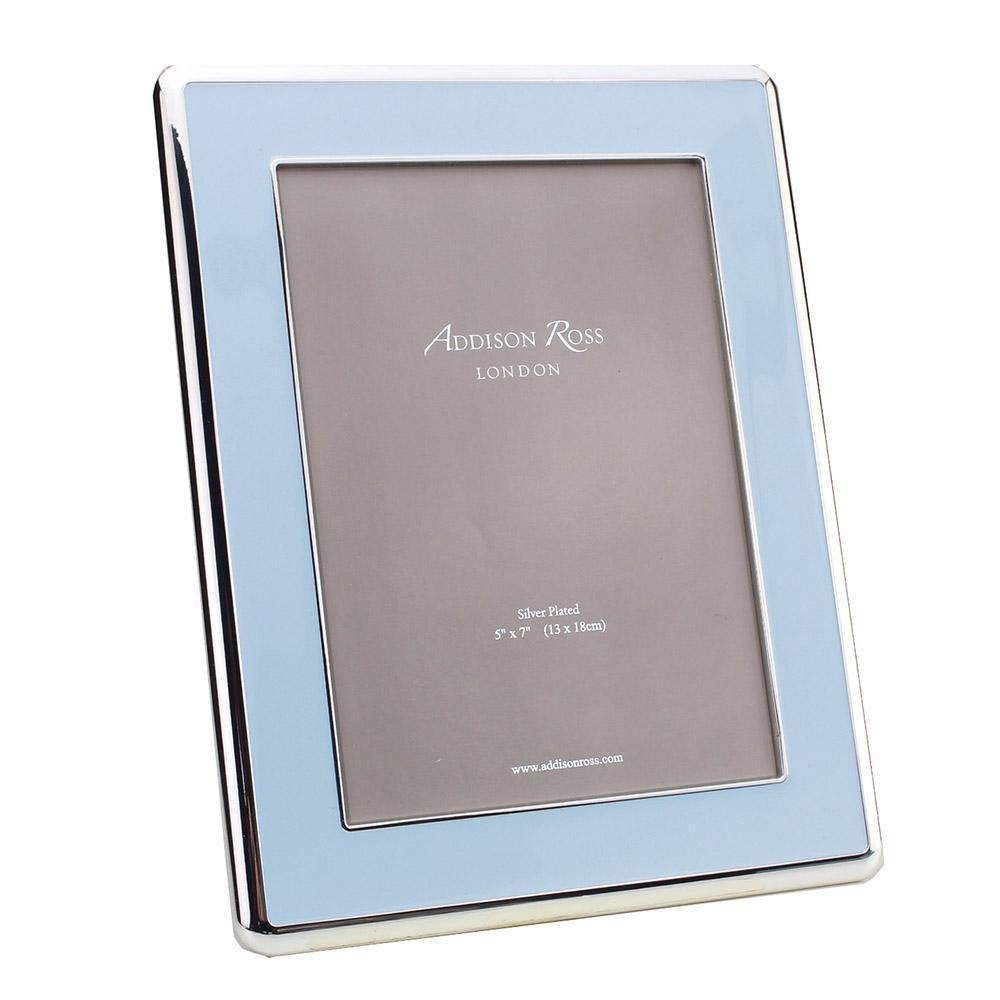 Addison Ross Powder Blue Enamel/Silver 5*7 Frame - Charles Mayer