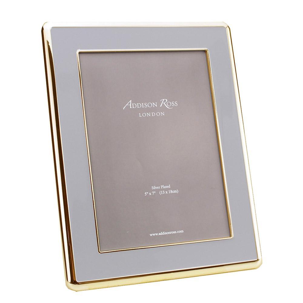 Addison Ross Stone Grey Enamel/Gold 4*6 Frame - Charles Mayer