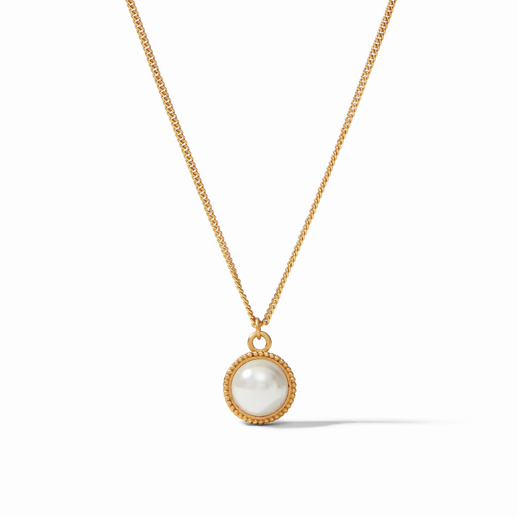 Julie Vos Fleur-De-Lis Solitaire Pearl Reversible Necklace - Charles Mayer