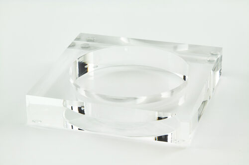 Tizo Design Lucite Wine Coaster, Clear - Charles Mayer