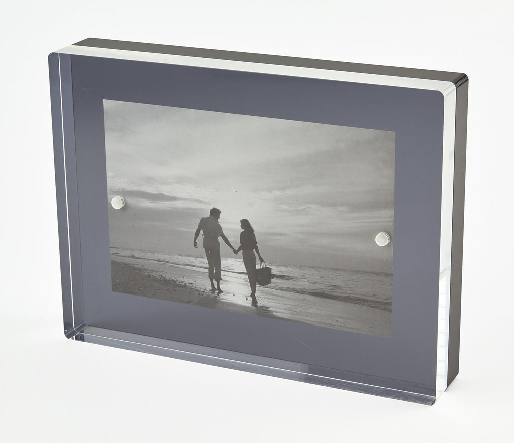 Tizo Design Lucite Silver Frame, 4*6 - Charles Mayer