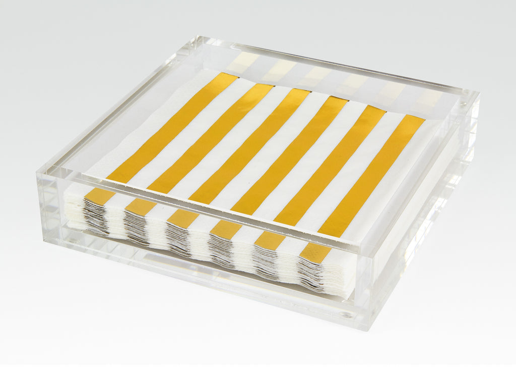 Tizo Design Lucite Luncheon Napkin Tray, Clear - Charles Mayer