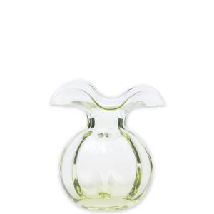 Vietri Hibiscus Glass Green Bud Vase - Charles Mayer
