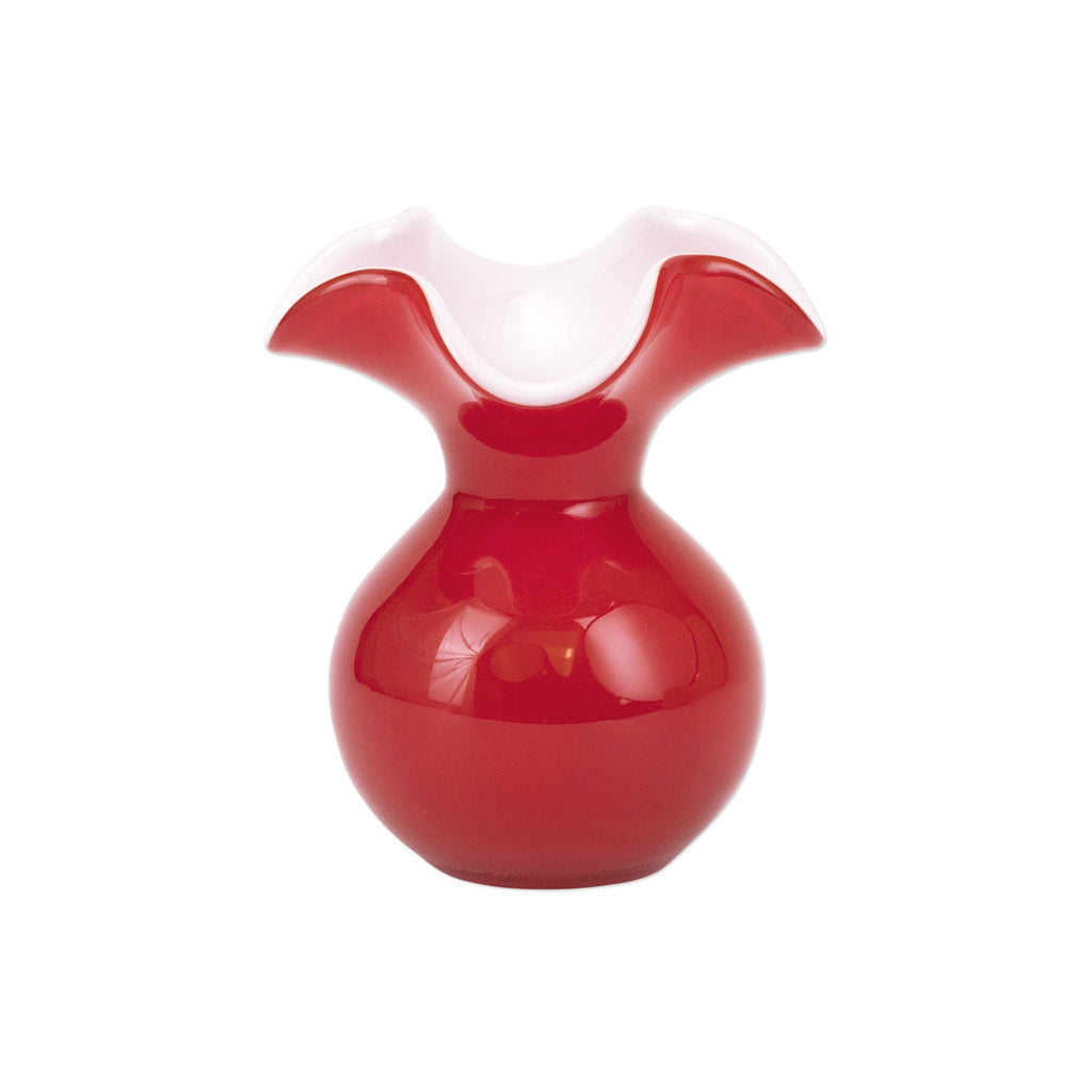 Vietri Hibiscus Glass Red Bud Vase - Charles Mayer