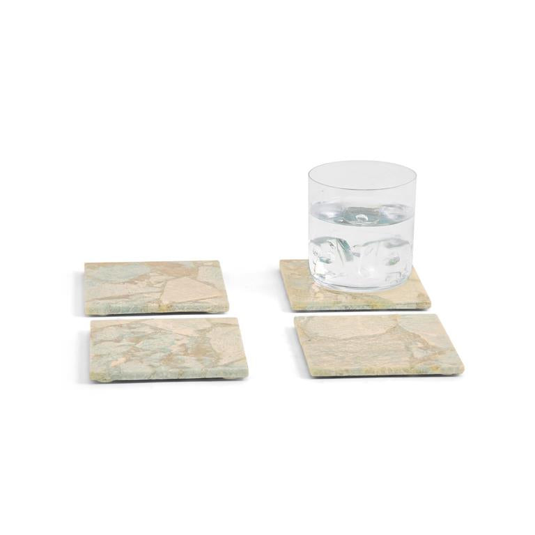 Amazonite Coasters, Set Of 4 - Charles Mayer