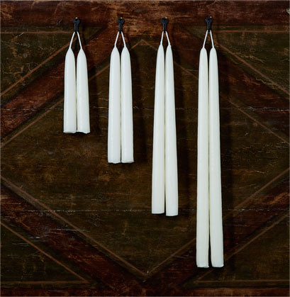 Match Pewter Ivory Pair Of Taper Candles, 6 In. - Charles Mayer