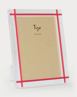Tizo Design Pink Inlay Lucite 4*6 Frame - Charles Mayer