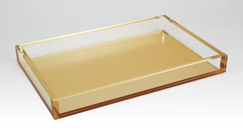 Tizo Design Lucite Silver Tray - Charles Mayer