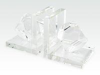 Tizo Design Crystal Pair Of Bookends - Charles Mayer