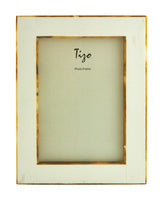 Tizo Design White Bone/resin Faux Horn 4*6 Frame - Charles Mayer