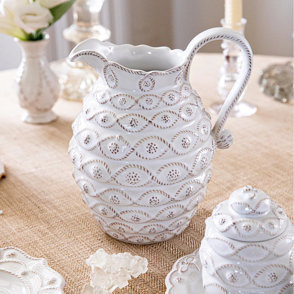 Juliska Jardins Du Monde Whitewash Pitcher - Charles Mayer