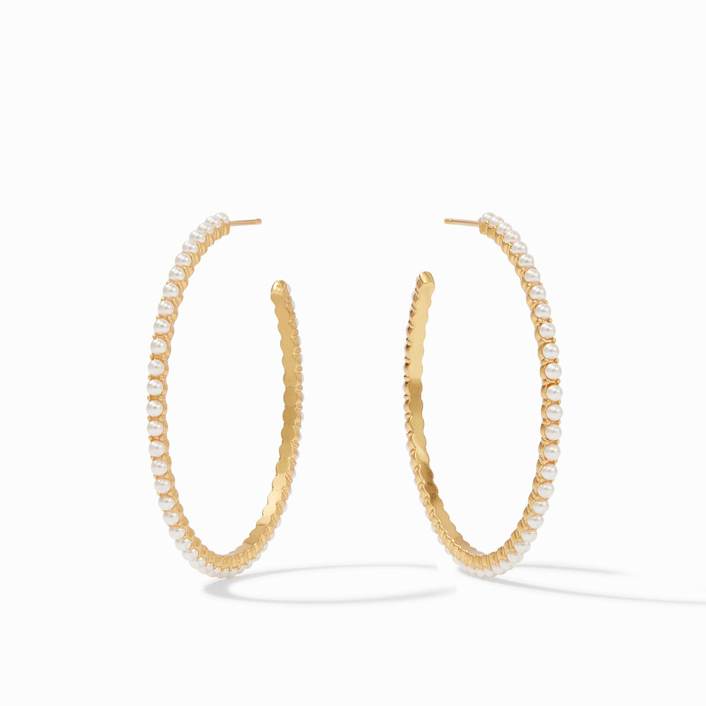 Juliet Pearl Hoop Earring - Charles Mayer