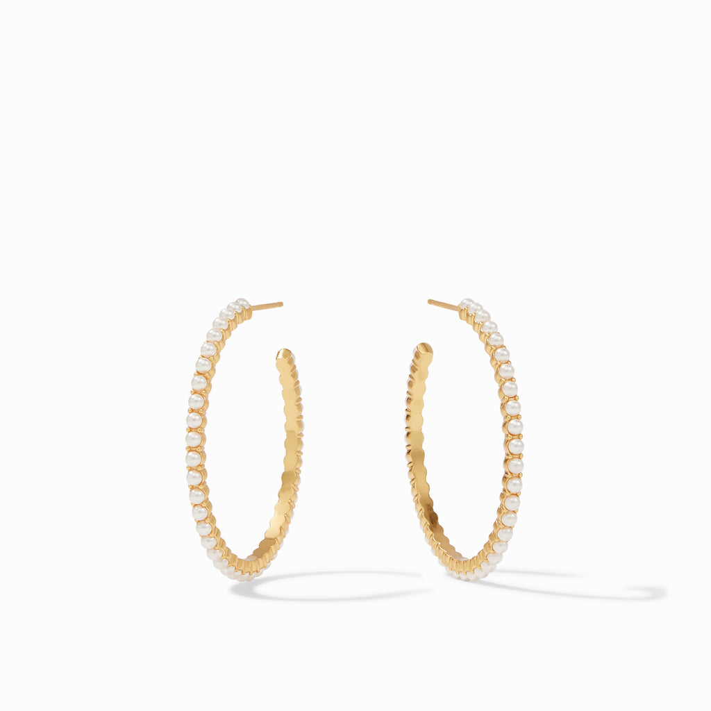 Juliet Pearl Hoop Earring - Charles Mayer